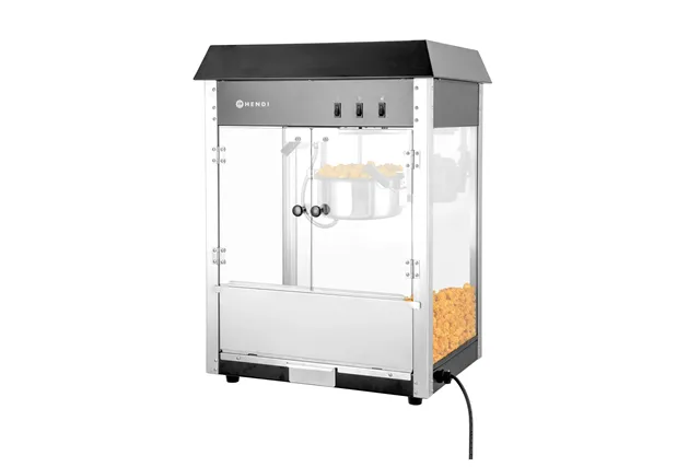 Urządzenie do popcornu, czarny, 230V/1500W, 574x420x778mm Hendi 282762