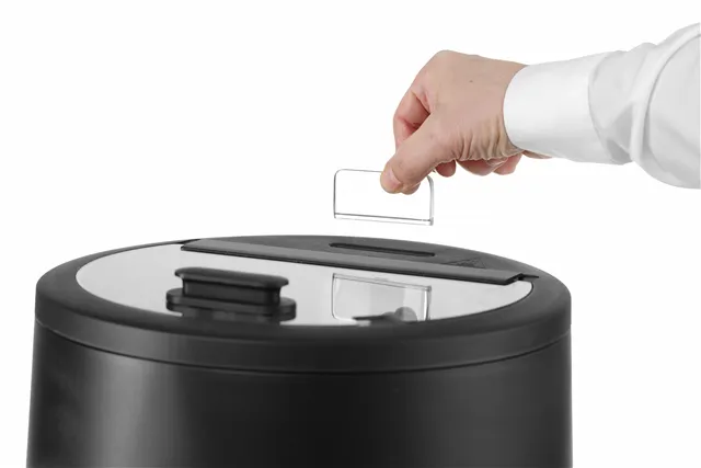 Kociołek do zupy UNIQ, 8L, czarny, 220-240V/500W, ⌀365x325mm Hendi 860526