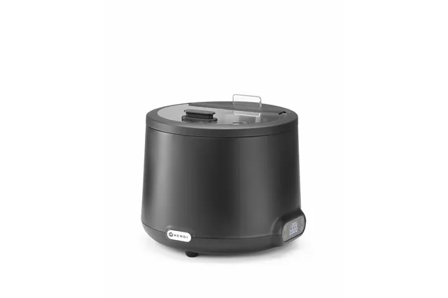 Kociołek do zupy UNIQ, 8L, czarny, 220-240V/500W, ⌀365x325mm Hendi 860526