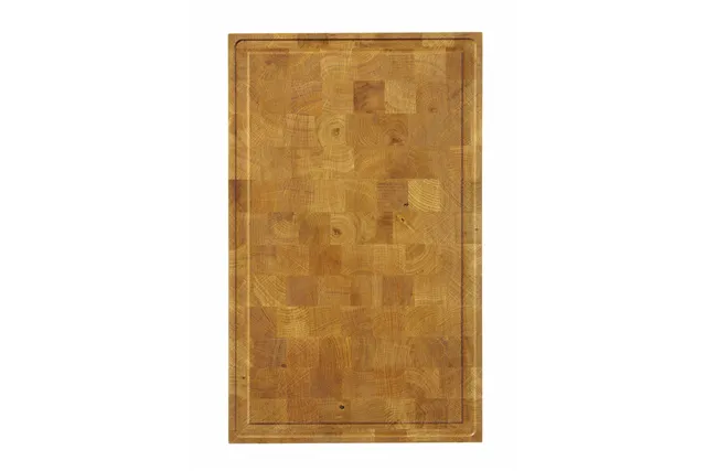 Deska dębowa do serwowania, sztorcowa, 325x265x30mm, Prostokątny Hendi 505458