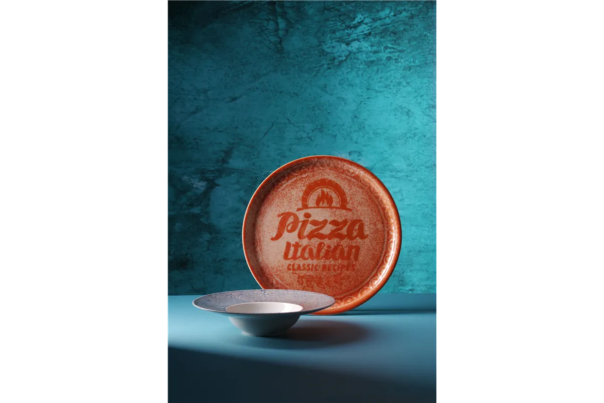 Talerz do pizzy Recipe Collection Brick Red, czerwony, ⌀310mm Hendi 768778