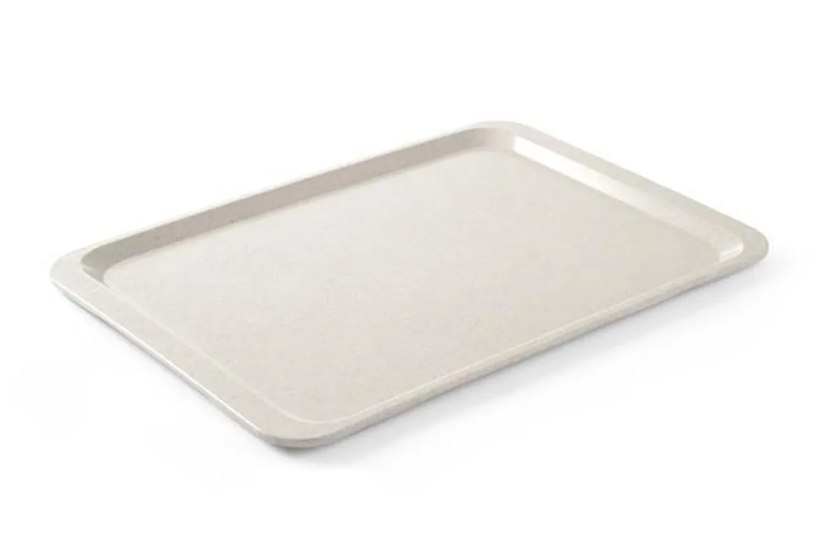 Taca poliestrowa do restauracji samoobsługowych, GN 1/1, granitowy, 530x325mm, Prostokątny AmerBox 876619