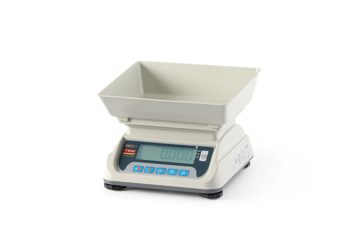 Waga kuchenna LCD z legalizacją, seria ECO+, 255x264x189mm Tem TEKO+LCD06T-P1