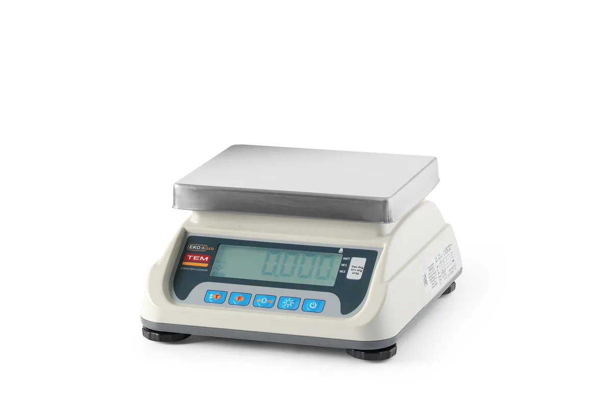 Waga kuchenna LCD z legalizacją, seria ECO+, 255x264x189mm Tem TEKO+LCD06T-P1