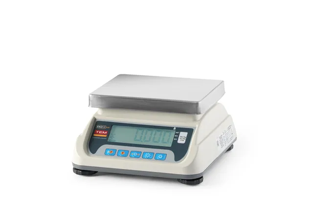 Waga sklepowa LCD z portem RS232 i legalizacją, seria ECO+, 255x264x189mm Tem TEKO+LCD06C-P1-B1