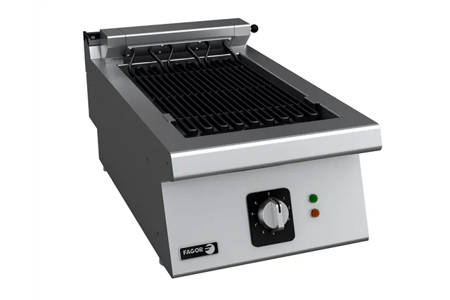 Elektryczny grill NASTAWNY, ruszt nierdzewny 400x730x290 mm 4,08kW 400V Fagor B-E705 l