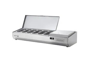 Nadstawka chłodnicza na pojemniki 6x1/3GN, z osłoną ze stali nierdzewnej 1492x396x450 mm Fagor SPT-2B GN 1/3