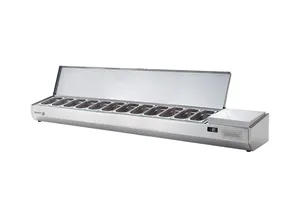Nadstawka chłodnicza na pojemniki 12x1/3G, z osłoną ze stali nierdzewnej 2542x396x450 mm Fagor SPT-4B GN 1/3