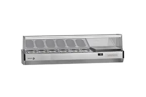 Nadstawka chłodnicza na pojemniki 6x1/3GN, ze szklaną osłoną 1492x396x450 mm Fagor SP-2B GN 1/3