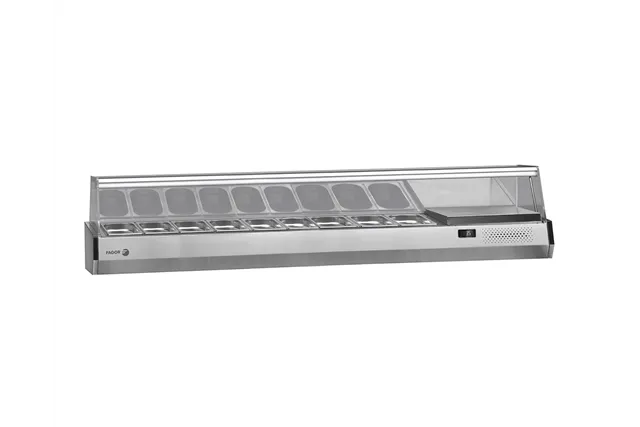 Nadstawka chłodnicza na pojemniki 9x1/3GN, ze szklaną osłoną 2017x396x450 mm Fagor SP-3B GN 1/3
