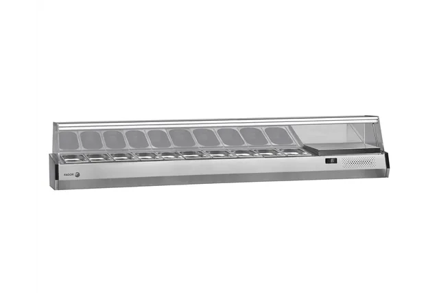 Nadstawka chłodnicza na pojemniki 10x1/4G, ze szklaną osłoną 2242x336x450 mm Fagor SP-4G