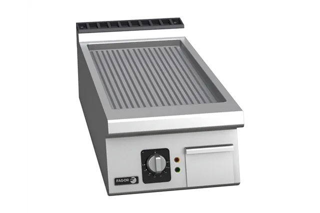 Płyta grillowa CHROMOWA, elektryczna ryflowana 400x930x290mm 7,5kW 400V Fagor FT-E905 C R