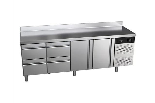 Stół chłodniczy ADVANCE z 2 drzwiami i 4 szufladami 549L 2242x700x850mm Fagor ACP-4G HHDD