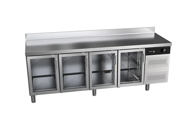 Stół chłodniczy ADVANCE z 4 szklanymi drzwiami 600L 2242x700x850mm Fagor ACP-4G GD