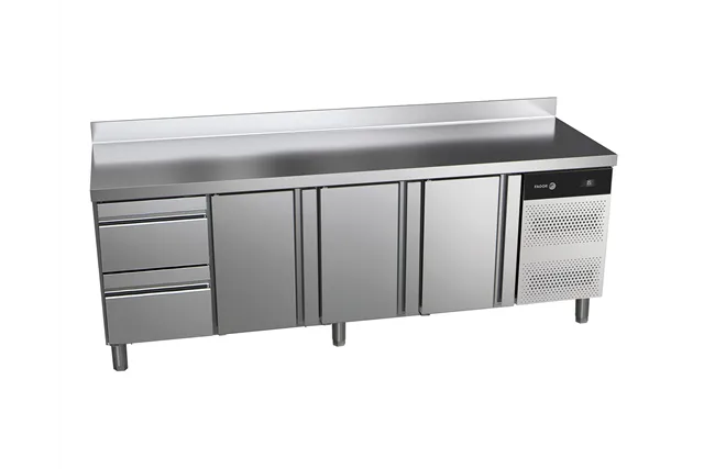 Stół chłodniczy CONCEPT z 3 drzwiami i 2 szufladami 581L 2242x700x850mm Fagor CCP-4G HDDD
