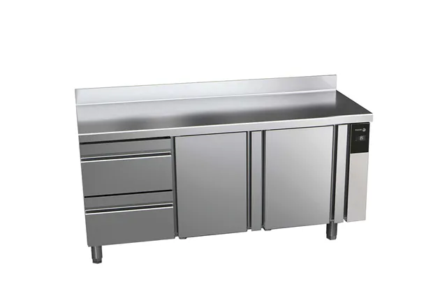 Stół chłodniczy CONCEPT z 2 drzwiami i 2 szufladami, bez agregatu 428L 1492x700x850mm Fagor CCP-3G/R HDD
