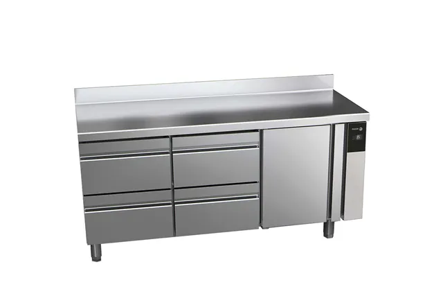 Stół chłodniczy CONCEPT z drzwiami i 4 szufladami, bez agregatu 428L 1492x700x850mm Fagor CCP-3G/R HHD