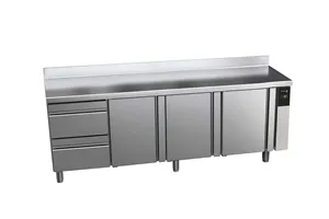 Stół chłodniczy CONCEPT z 3 drzwiami i 2 szufladami, bez agregatu 581L 1942x700x850mm Fagor CCP-4G/R HDDD