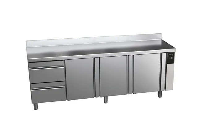 Stół chłodniczy CONCEPT z 3 drzwiami i 2 szufladami, bez agregatu 581L 1942x700x850mm Fagor CCP-4G/R HDDD