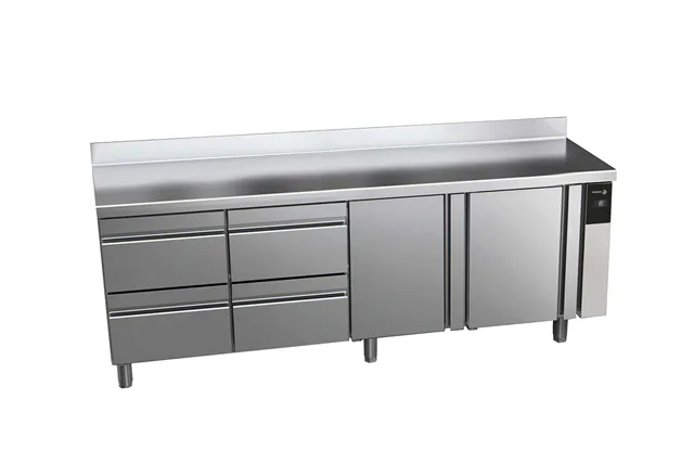 Stół chłodniczy CONCEPT z 2 drzwiami i 4 szufladami, bez agregatu 581L 1942x700x850mm Fagor CCP-4G/R HHDD