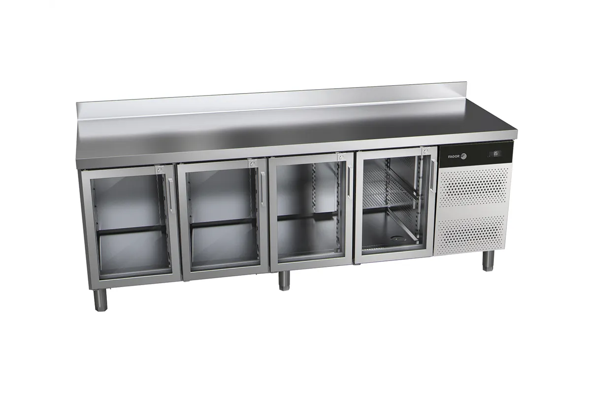 Stół chłodniczy CONCEPT z 4 szklanymi drzwiami 581L 2242x700x850mm Fagor CCP-4G GD