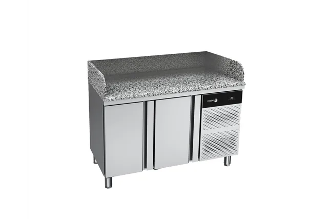 Stół do pizzy GN 1/1 z blatem granitowym 2x drzwi 274L 1342x700x850 mm Fagor CCP-2G GR
