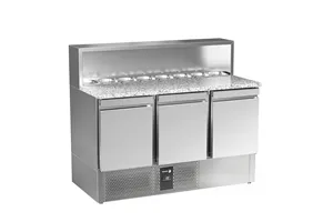 Stół sałatkowy do kanapek z 3 drzwiami 313L 1358x700x1140mm Fagor RPS-3GS