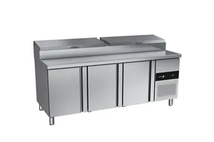 Zespolony stół chłodniczy 700 GN1/1 do pizzy z 3 drzwiami 445L 1800x700x850mm Fagor CPZ-3G GN1/4