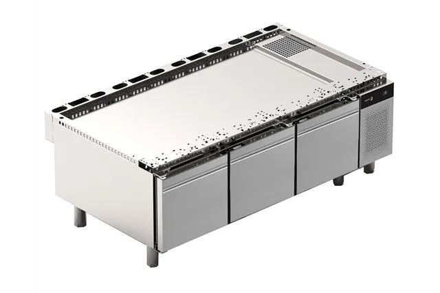 Podstawa chłodnicza KORE z 3 szufladami 240L 1600x900x590mm Fagor CCP9-3G W