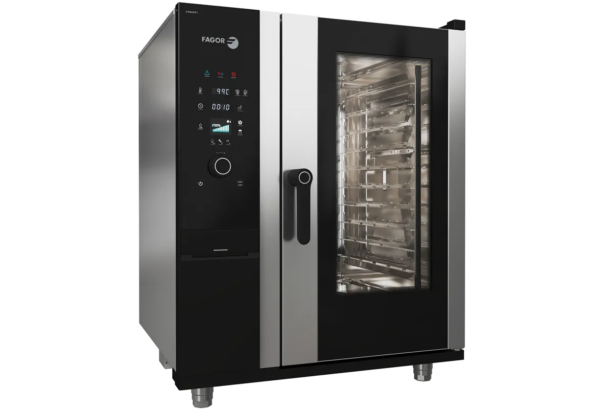 Piec konwekcyjno-parowy gazowy 10xGN1/1 CONCEPT Pure Steam iKORE 101 895x988x1117mm 18kW Fagor CP-101-G R   