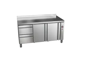 Stół chłodniczy 700mm z szufladami GN 1/1 bez agregatu, 2xszuflady, 2xdrzwi pełne 1492x700x850mm, 32W 230V Asber ETP-7-147-22 R 