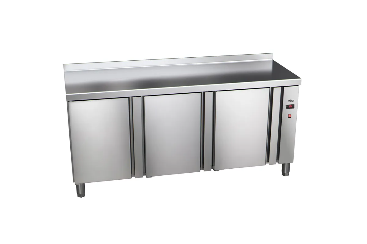 Stół mroźniczy 600mm GN 1/1 bez agregatu, 3xdrzwi pełne 1717x600x850 424W 230V Asber ETN-6-169-30 R HC SB40