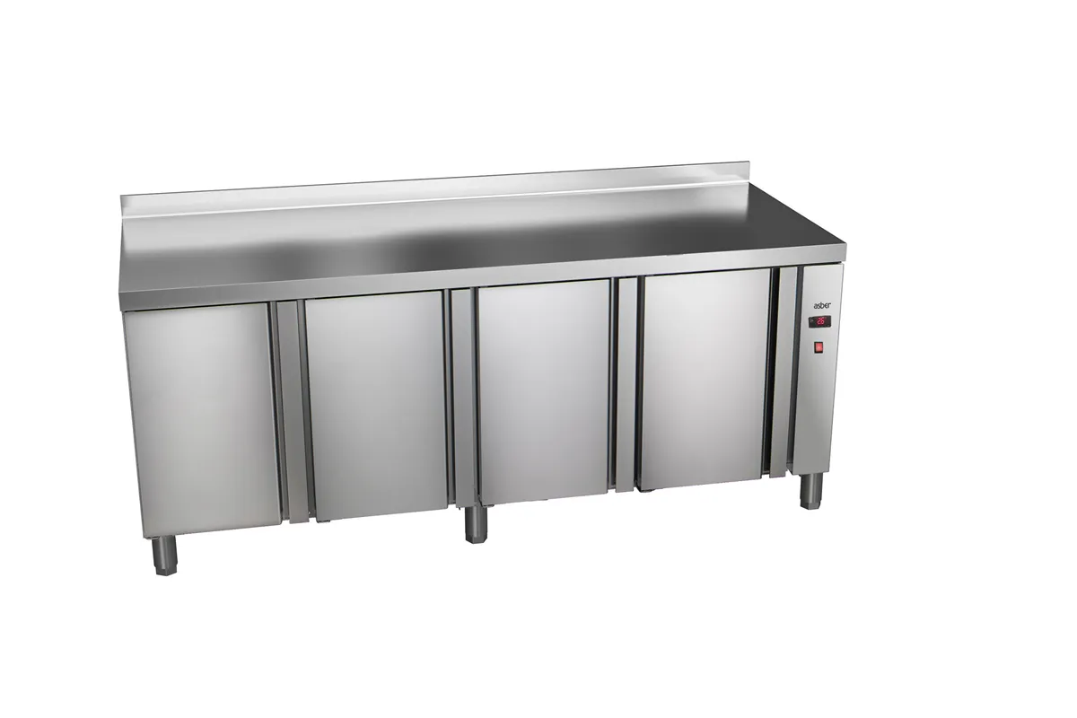 Stół mroźniczy 600mm GN 1/1 bez agregatu, 4xdrzwi pełne 2242x600x850 433W 230V Asber ETN-6-222-40 R HC SB40