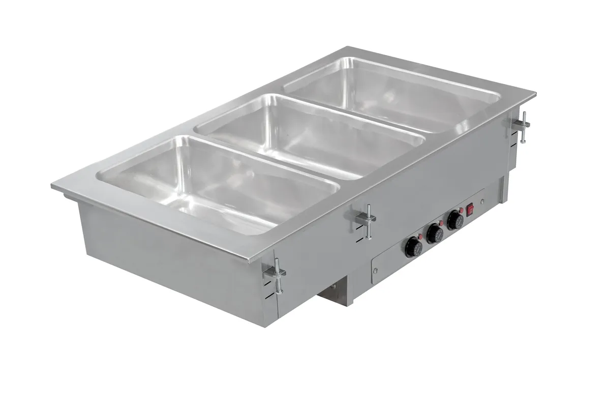 Wanna bemarowa wodna wielokomorowa 1115x610x304 3 GN 1/1 2,4kW 230V Asber DBM-311 I