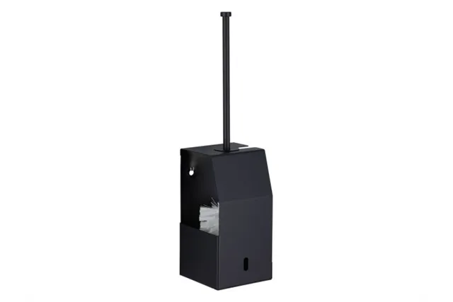 Szczotka do WC z uchwytem, mocowana do ściany MERIDA STELLA BLACK LINE, czarna Merida GSC350