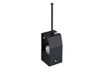 Szczotka do WC z uchwytem, mocowana do ściany MERIDA STELLA BLACK LINE, czarna Merida GSC350