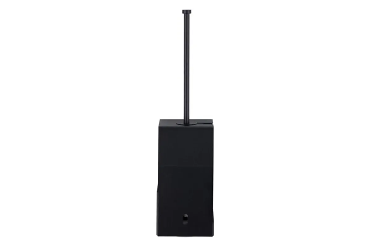 Szczotka do WC z uchwytem, mocowana do ściany MERIDA STELLA BLACK LINE, czarna Merida GSC350