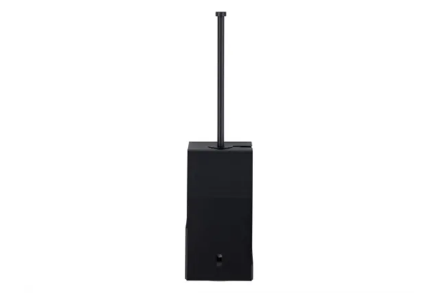 Szczotka do WC z uchwytem, mocowana do ściany MERIDA STELLA BLACK LINE, czarna Merida GSC350