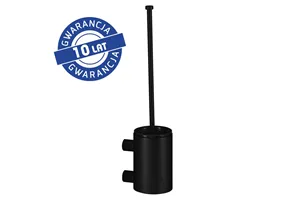 Szczotka do WC z uchwytem mocowanym do ściany, tuba krótka, MERIDA STELLA BLACK LINE, czarna
 Merida GSC351