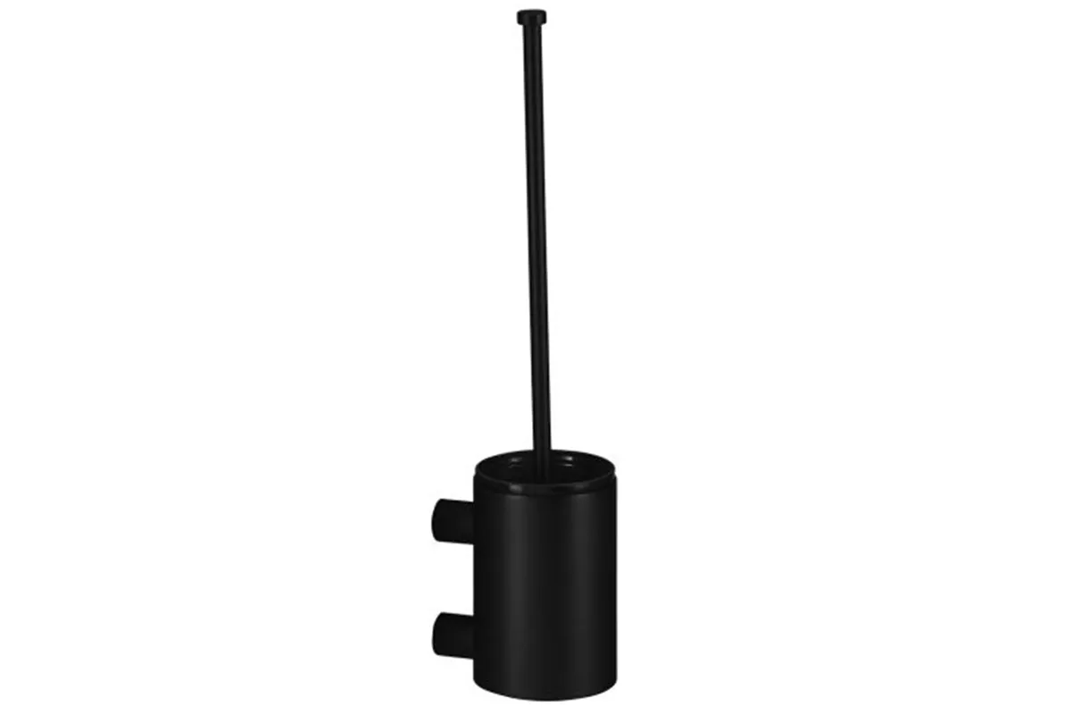 Szczotka do WC z uchwytem mocowanym do ściany, tuba krótka, MERIDA STELLA BLACK LINE, czarna
 Merida GSC351