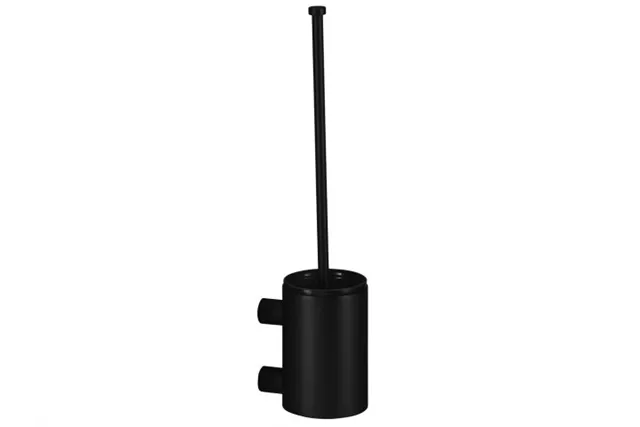 Szczotka do WC z uchwytem mocowanym do ściany, tuba krótka, MERIDA STELLA BLACK LINE, czarna
 Merida GSC351