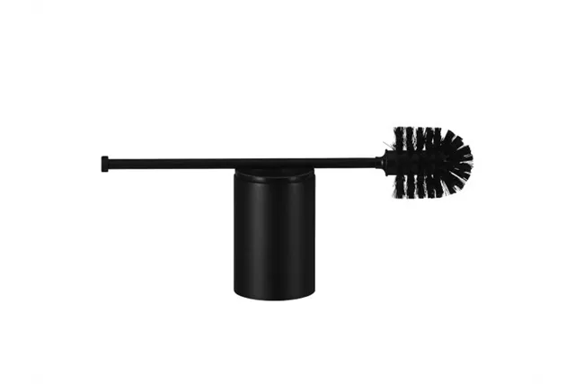 Szczotka do WC z uchwytem mocowanym do ściany, tuba krótka, MERIDA STELLA BLACK LINE, czarna
 Merida GSC351