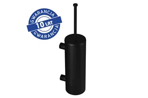 Szczotka do WC z uchwytem mocowanym do ściany, tuba z przykrywką, MERIDA STELLA BLACK LINE, czarna
 Merida GSC352