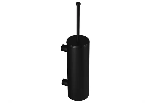 Szczotka do WC z uchwytem mocowanym do ściany, tuba z przykrywką, MERIDA STELLA BLACK LINE, czarna
 Merida GSC352