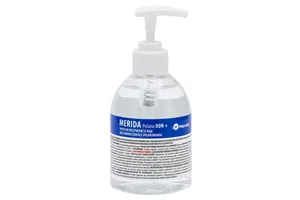 Płyn dezynfekcyjny MERIDA POLANA DDR+ do chirurgicznej i higienicznej dezynfekcji rąk, butelka 300 ml z pompką
 Merida MAD955