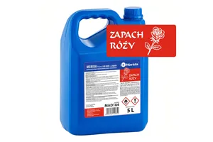 Płyn dezynfekcyjny o zapachu róży MERIDA POLANA LUX DDR+ LIQUID do higienicznej dezynfekcji rąk, kanister 5 l
 Merida MAD164