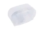 Pojemnik na dwie rolki papieru toaletowego bez gilzy MERIDA HARMONY, tworzywo, biały transparentny
 Merida BHB301