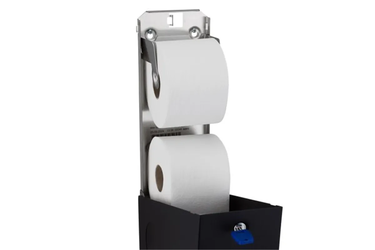 Pojemnik na dwie rolki papieru toaletowego, MERIDA STELLA BLACK LINE
 Merida BSC501
