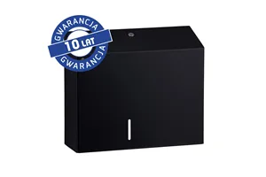 Pojemnik na papier toaletowy MERIDA STELLA BLACK LINE MAXI, średnica papieru do 23 cm, czarny
 Merida BSC101