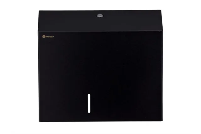 Pojemnik na papier toaletowy MERIDA STELLA BLACK LINE MAXI, średnica papieru do 23 cm, czarny
 Merida BSC101